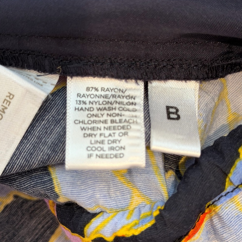 LOFT Petite Floral Romper MP Multicolor Tie Waist Adjustable Spaghetti Straps - Picture 10 of 10